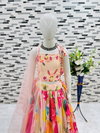 OC 194 Heavy Chinon Silk With Soft Printed Work Lahenga With Choli Dupatta Suppliers In India